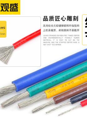 现货供0应115SQA方电源线美标0号线镀1锡铜6平黑色红色光伏变压器