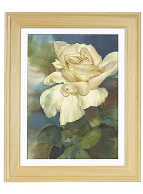 式ZQ实木卡字画框裱书法字中相框挂墙F7MTT6HT4开加纸裱装画外框