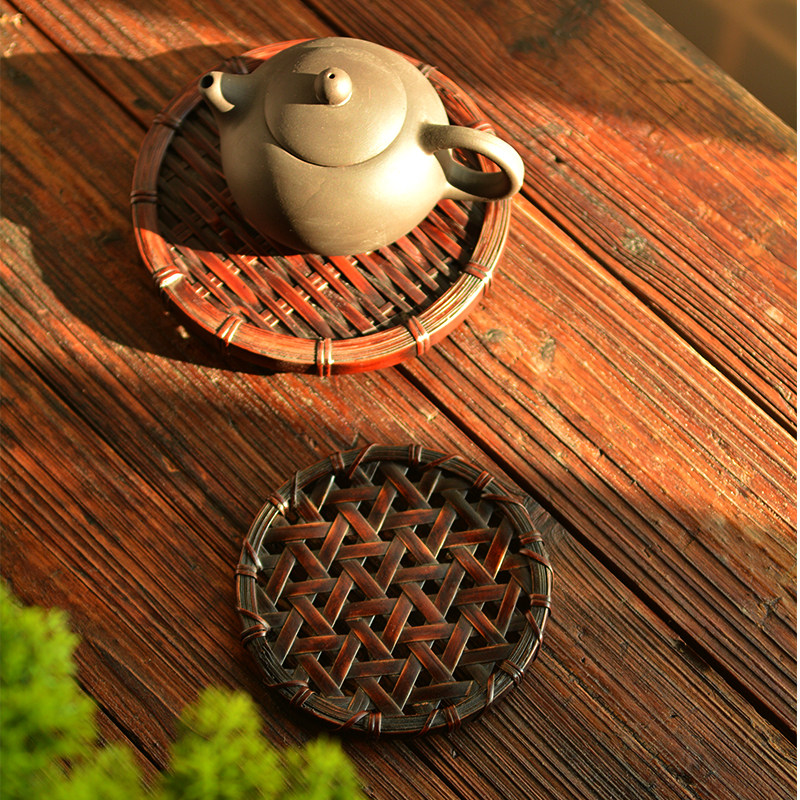 复古手工楠竹编竹壶垫杯垫精工竹藤编隔热养壶垫紫砂壶托茶道零配,餐饮具,茶道/零配,淘宝优惠券,粉丝福利购,淘宝优惠卷
