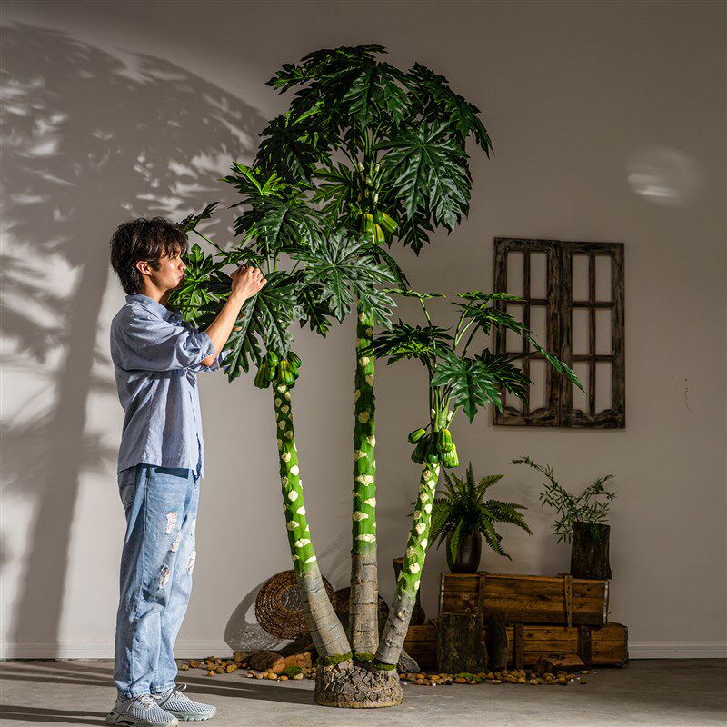 超大型仿真树木瓜假树绿植盆栽室内造景景观仿生落地植物装饰摆件