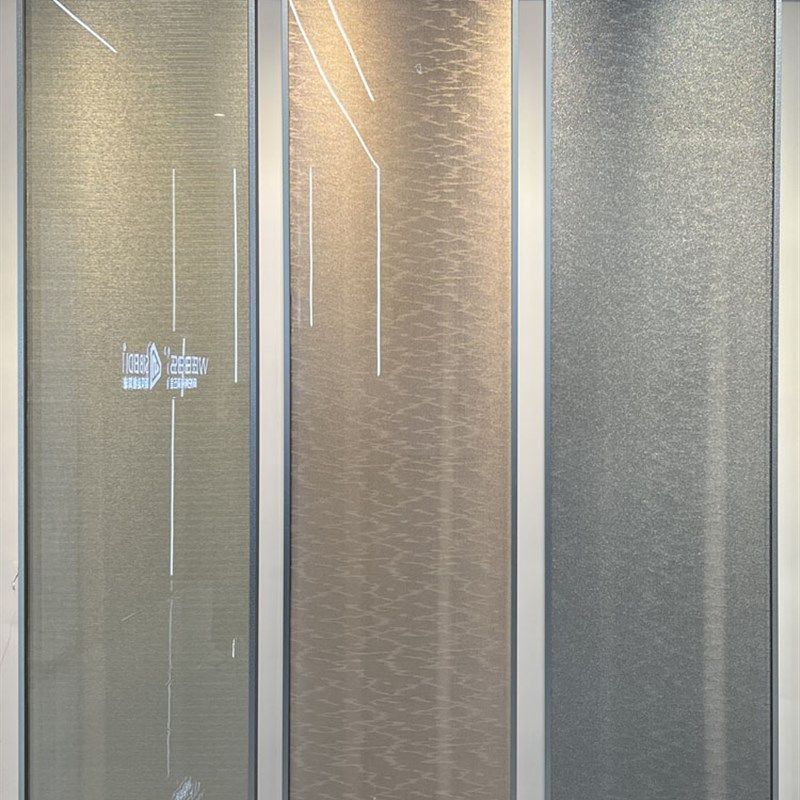 艺术夹丝玻璃屏风入户客厅现代简约双层夹胶夹娟玻璃极窄边框定制,基础建材,艺术玻璃,淘宝优惠券,粉丝福利购,淘宝优惠卷