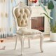 欧式 实木椅子现代简约软包书桌公主椅酒店用椅家用电脑椅餐厅餐椅