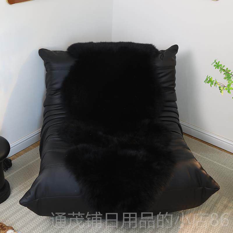 正品新不规则地毯卧室羊床边毯加厚长款高级感奶油风整张羊皮毛毛