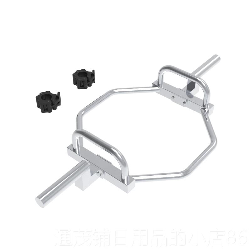 正品东际大环形奥杆硬身拉杆杠铃杆大孔通环形器杆健材耸肩六角用