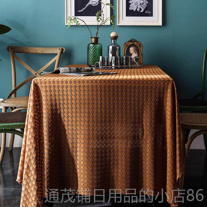 正品蔓越 法式覆古家高级感布长方盖形卧室桌化妆台蕾丝茶几垫布