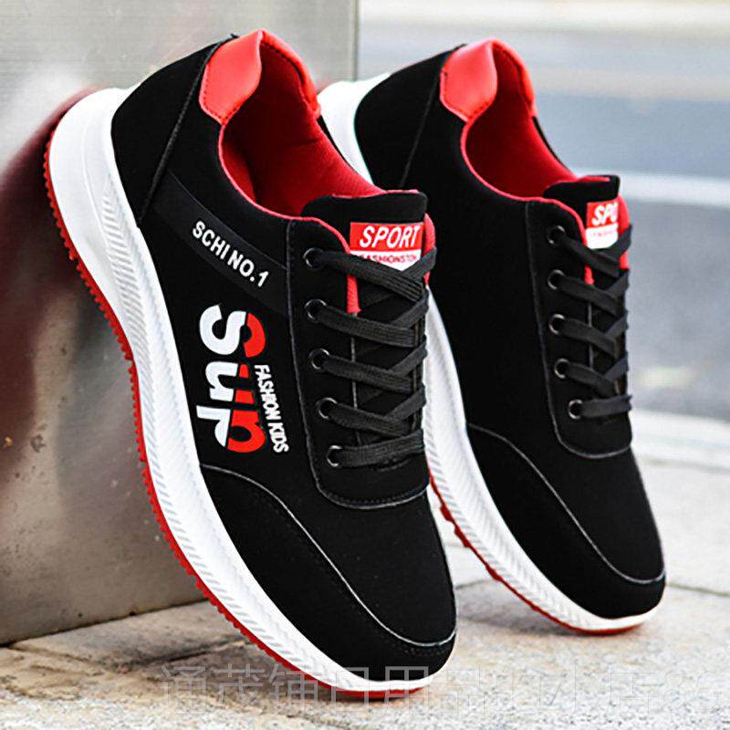 正品百男鞋防水皮面020秋季新款加绒2棉鞋搭潮跑冬步鞋百搭休闲运