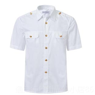 路服白衬 工作服铁路新式 正品 乘铁路工制服衬男衣高铁务员窗口短袖