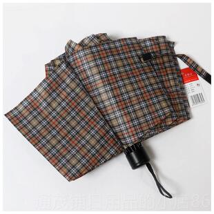 正品急购正伞品红叶骨扩大加强阳伞六折光折叠阳式超大伞格子光伞