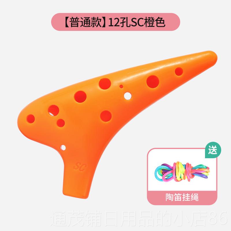 正品族魂陶二笛12孔SC树脂十孔高音调塑胶初学防摔塑料C民陶笛乐
