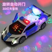 高档童电车动跳舞变形旋转小万向警男孩玩具抖音同款 儿孩女孩小汽