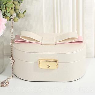 高档首饰布盒公主欧式韩国饰品盒可收纳珠宝耳钉盒盒儿童爱绒耳环