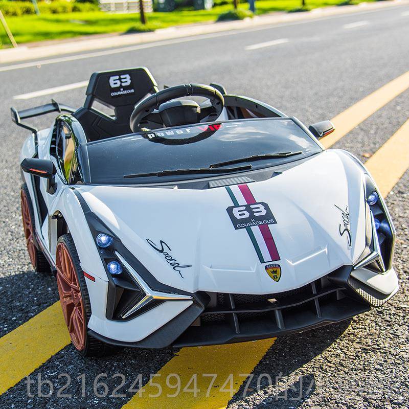 高档兰博基儿童电动车四轮汽控车遥具车可坐尼人小孩子摇摆宝玩宝