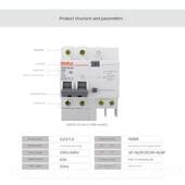 高档人漏民电器漏电保护装 置家气用断路器开2P漏电保护开关63A空
