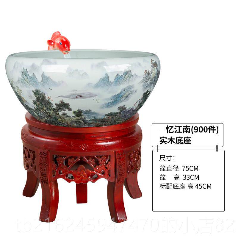 高档鱼缸客乌龟缸装饰水厅家族箱用鲤生态过滤器造景套餐迷你金鱼