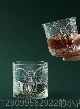 正品稀奇艺术情天使对侣威杯子士忌新婚生日高端洋酒杯礼礼盒送女