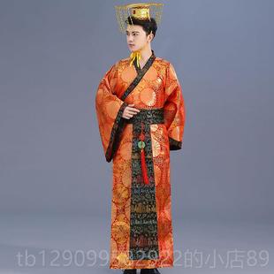 正品新款古装演出服成太子服龙袍汉男楼朝皇帝皇上影主题服装汉人