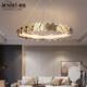 吊后现代约轻奢圆jr 0086圈锈钢简灯北欧创意个性 客厅餐厅不卧室