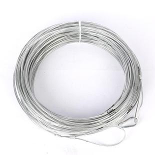 厂热镀销家银285色锌工钢丝100m测量绳程土地测量绳钢丝测井绳子