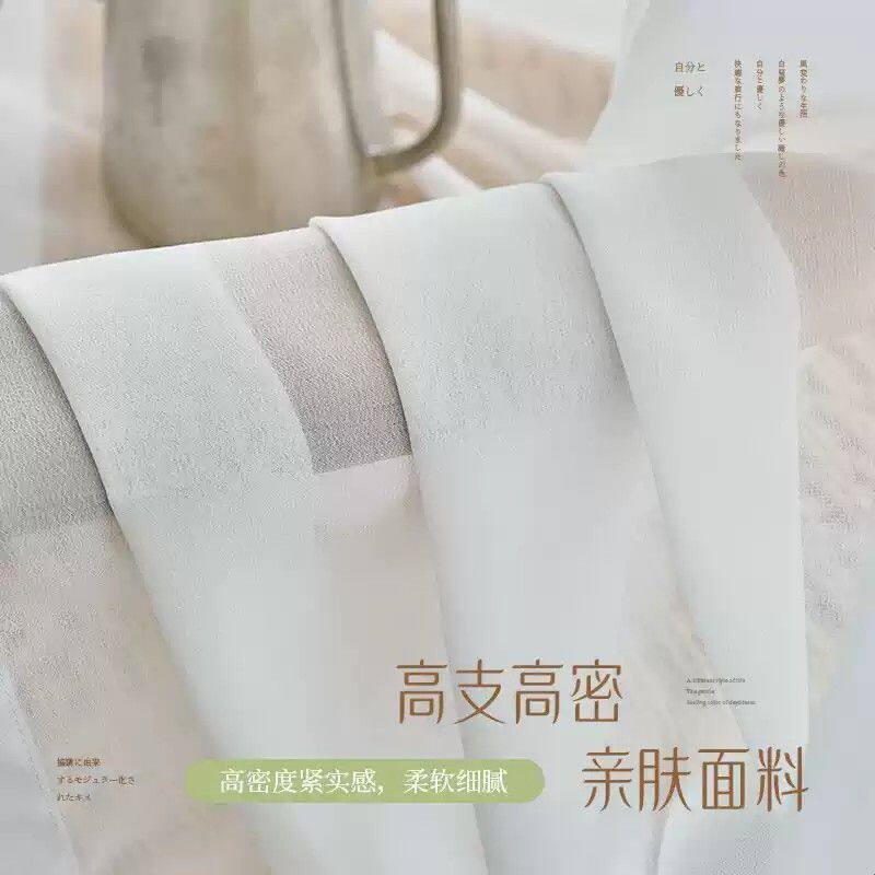 白纱窗帘免打孔安装送罗马杆一整套纱帘透光不透人飘窗小窗户阳台