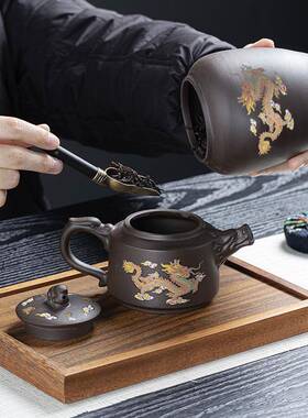 高档遇热50670变色工砂紫功夫杯茶具套装手茶茶壶盖碗整套组礼品