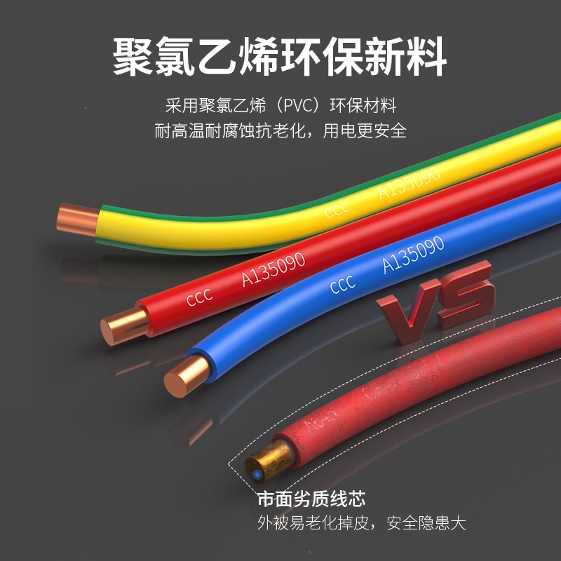 BV国标纯紫铜芯 1.5    10平方家用电线电缆家装单芯