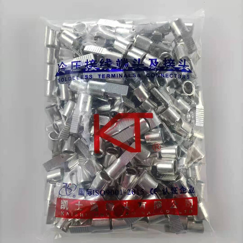 KT片形裸端头替代鸭嘴鼻空开微断压接线鼻子紫铜冷压接线端子DBN