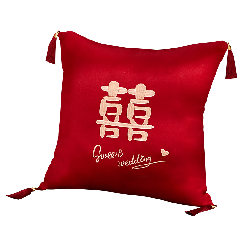 压床娃娃娃娃一对结婚创意红色喜字抱枕婚房压床娃娃摆件新房客厅