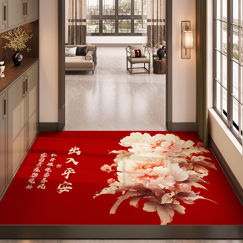 出入平安入户门地垫大面积全铺PVC皮革免洗可擦进门口地毯可裁剪