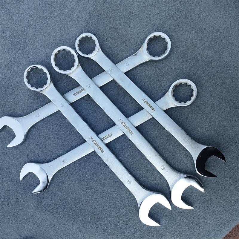 虎工加长大号喷砂梅花开口两用扳手叉口呆扳手37-39--5-8-57mm