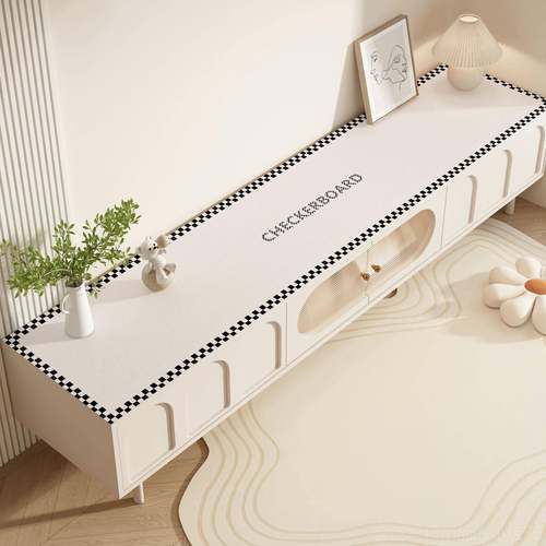 高档电视柜桌轻奢高级感ns风餐边垫柜桌布免洗防水防垫油台i面保