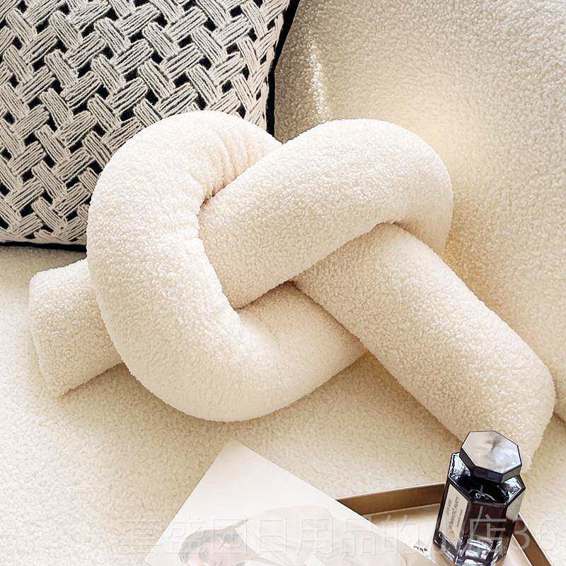 高档xM抱.l间ife Bordeau 艺术扭扭条沙发抱枕靠垫ins风样板靠枕