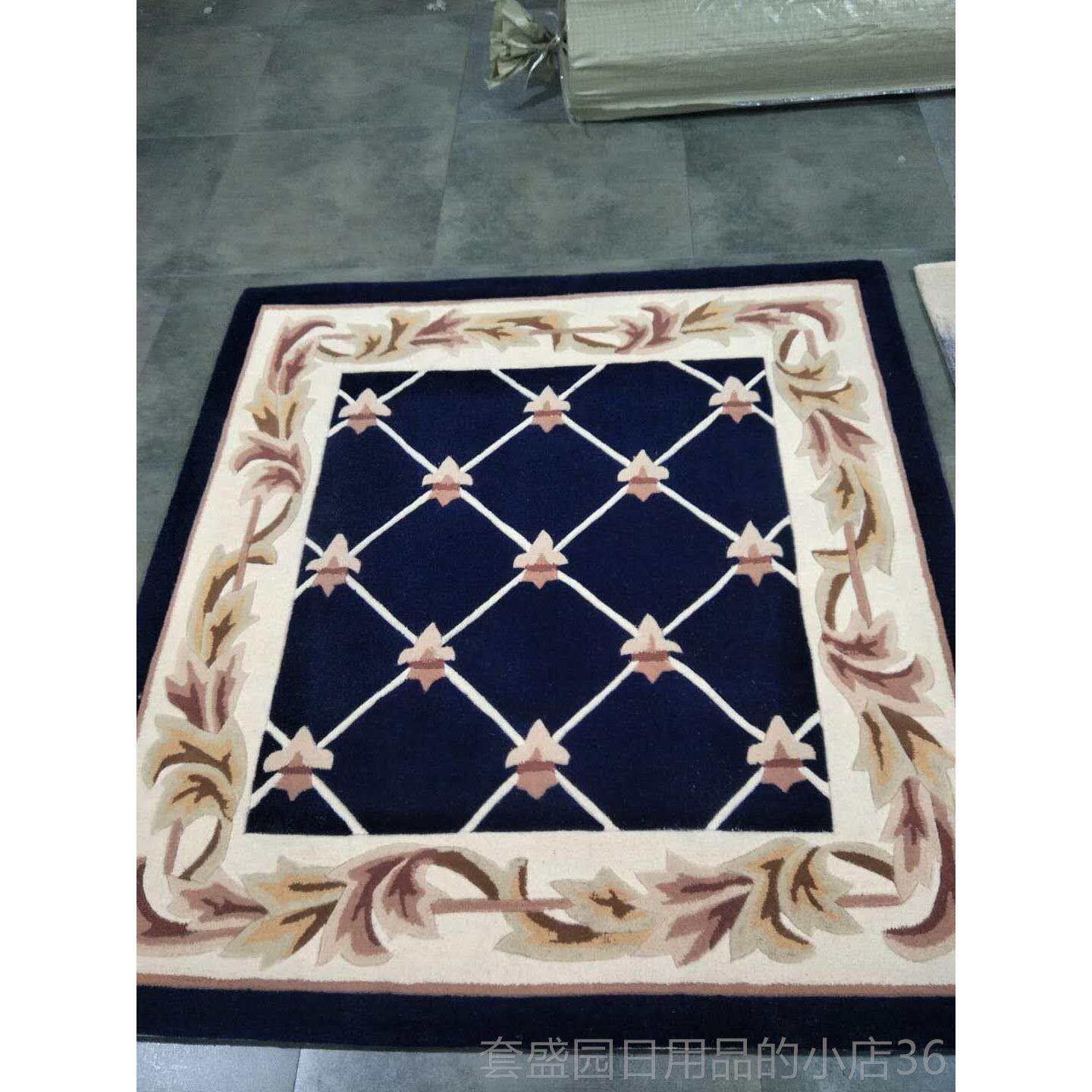 正品手桌工加厚羊毛中式卧地毯 厅茶几室床边毯餐走廊玄关客块毯