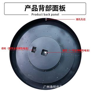 新款 饰怀 欧古典美轮齿钟表圆GTCM2401形创意复古旧时钟客厅墙面装