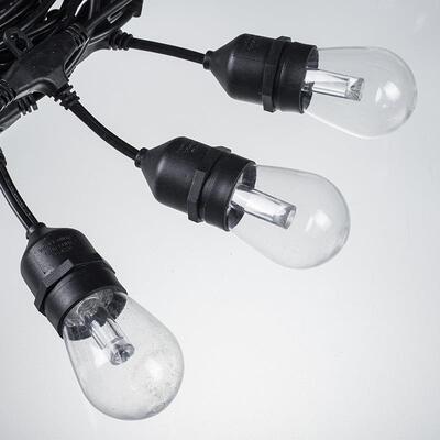 户灯防水LED彩灯串庭院RGBS14氛灯夜市装饰挂灯RGB围外灯派对光源