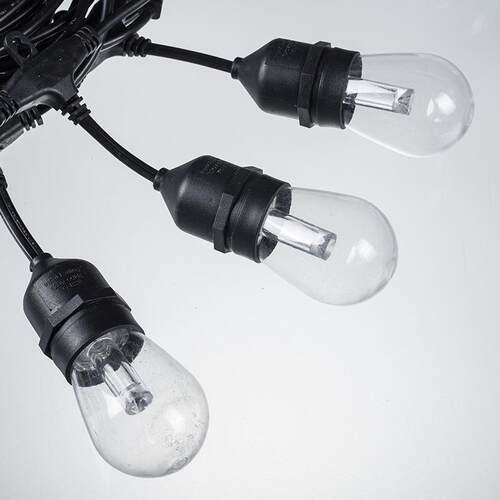 户灯防水LED彩灯串庭院RGBS14氛灯夜市装饰挂灯RGB围外灯派对光源