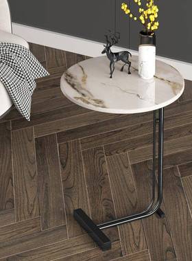 意轻奢岩板边角几tjs0113柜简约现代客厅沙发几家用酒店圆形移式