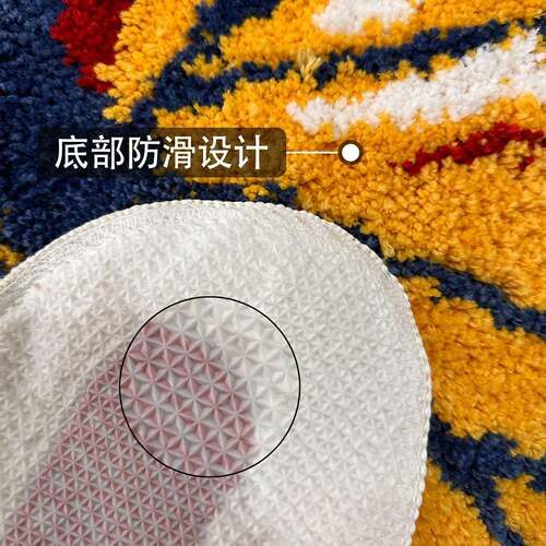 植绒毯床边耐脏异型用地垫室柔软吸水防滑浴家簇绒地314入户门垫