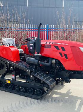 理挖掘旋耕一体果园管机HT-350-1500马力履带旋机直售四川农田耕