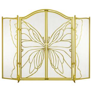 金色蝶装 内927客厅壁炉安室全隔断屏饰风 折叠屏蝴风