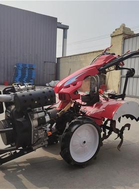 现代油化柴微耕机多功能果园肥施开沟机加强款PBN犁地松土旋耕机