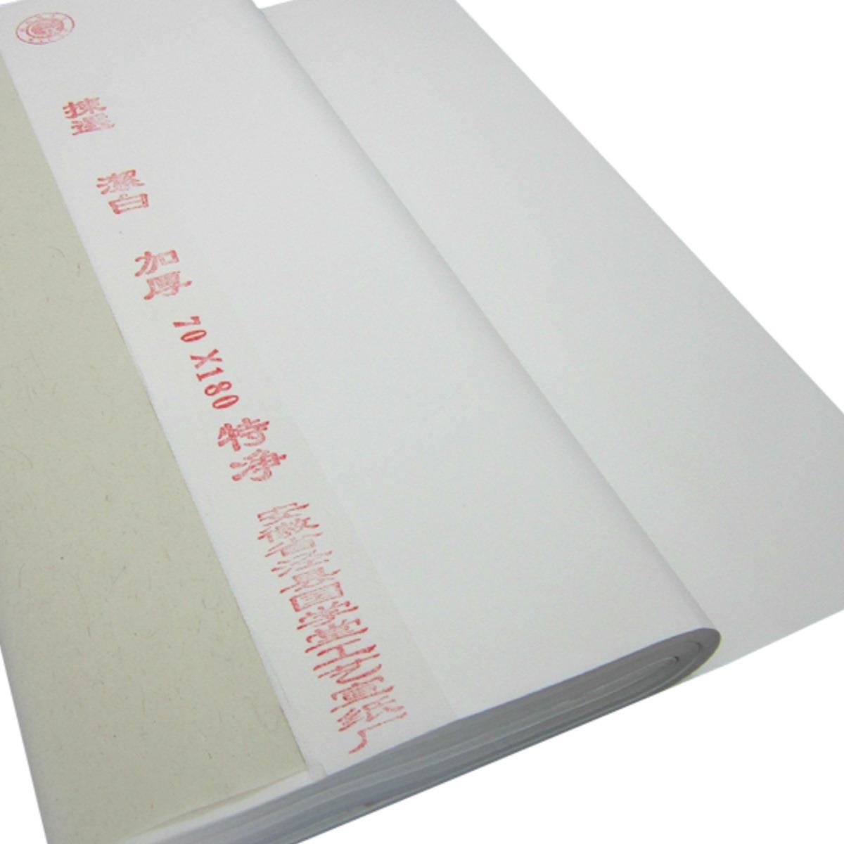 四尺厚生宣纸加六特净皮三八尺对画开条屏毛笔书法水墨国创作1003