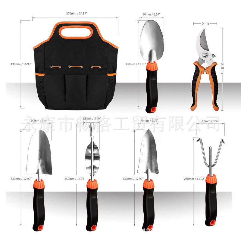 热销花具工装不锈套钢工具套园装CG-BXG-1园艺套装新款花园包