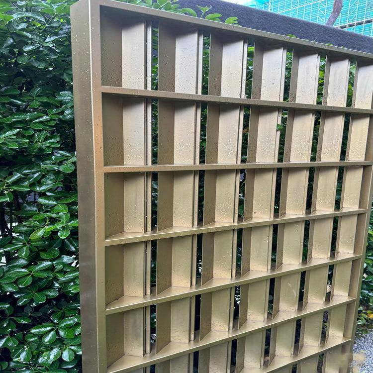 锈钢隔断上金屏属风水帘屏风海厂家制作现代金属不隔断玄关无花格