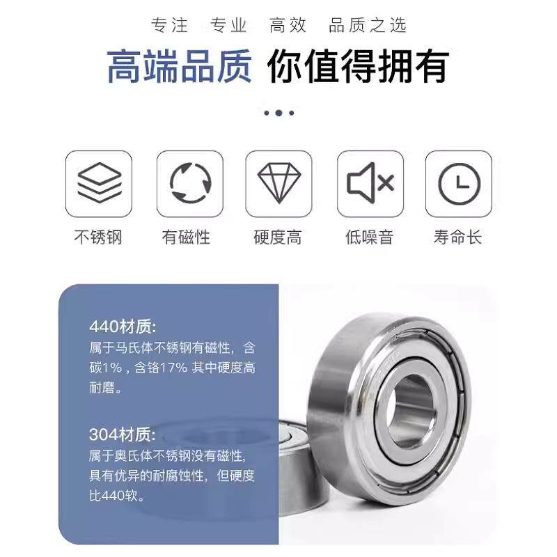 薄壁不锈钢轴承102S61817S688S26819耐S680S6822ZZ2RS生锈420