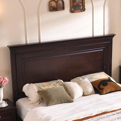 人床中古风实木床美ltao9683式乡村2米1.8米双储婚床高端大气家物