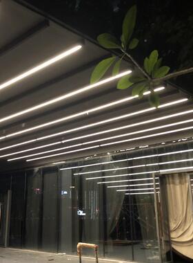 别墅花园智能电动折棚8014tt叠阳天幕户外酒店挡雨遮篷阳篷家用光