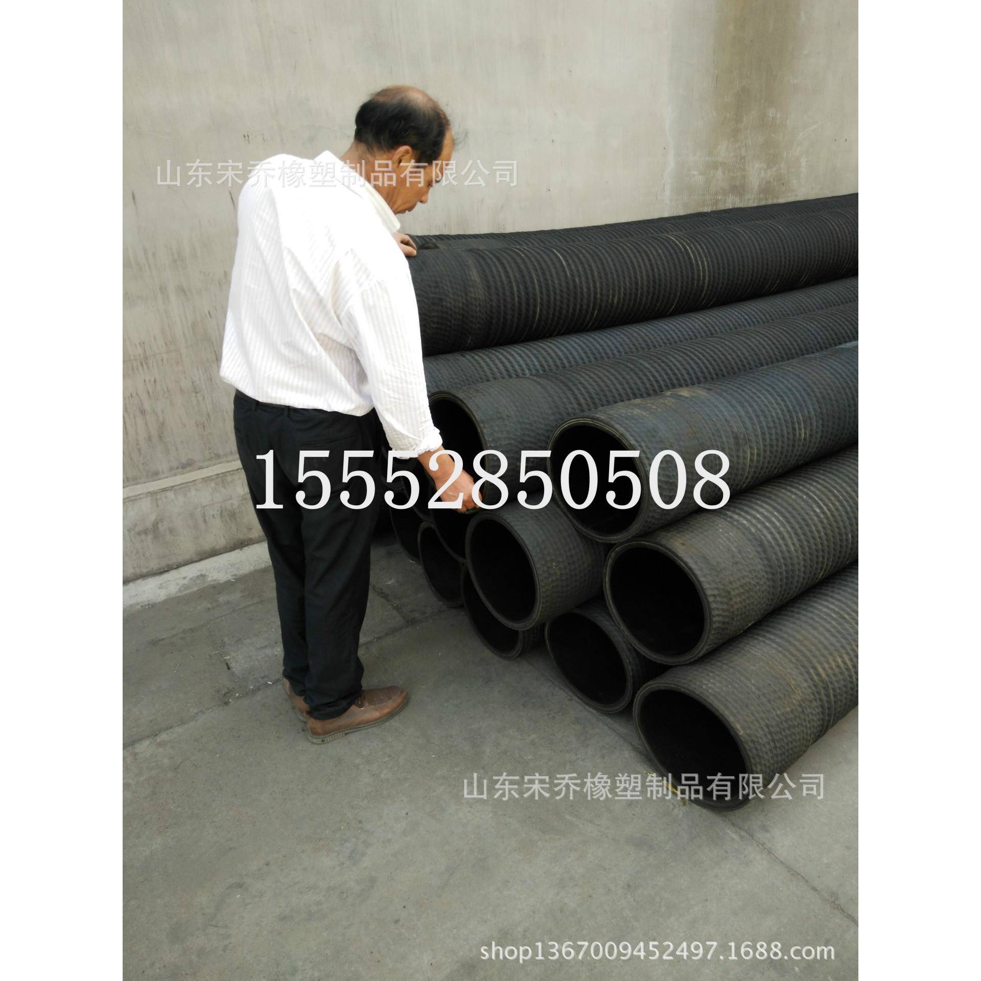 大口径矿用吸排煤污水排胶管钢丝骨架吸引管抗洪抢险吸水102胶管