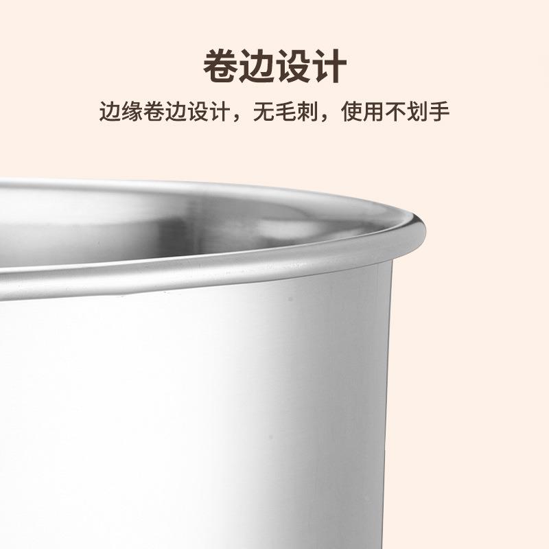 不锈提桶桶装水铁桶酒店餐手提厅式大储汤桶233冰块商用大冰容钢