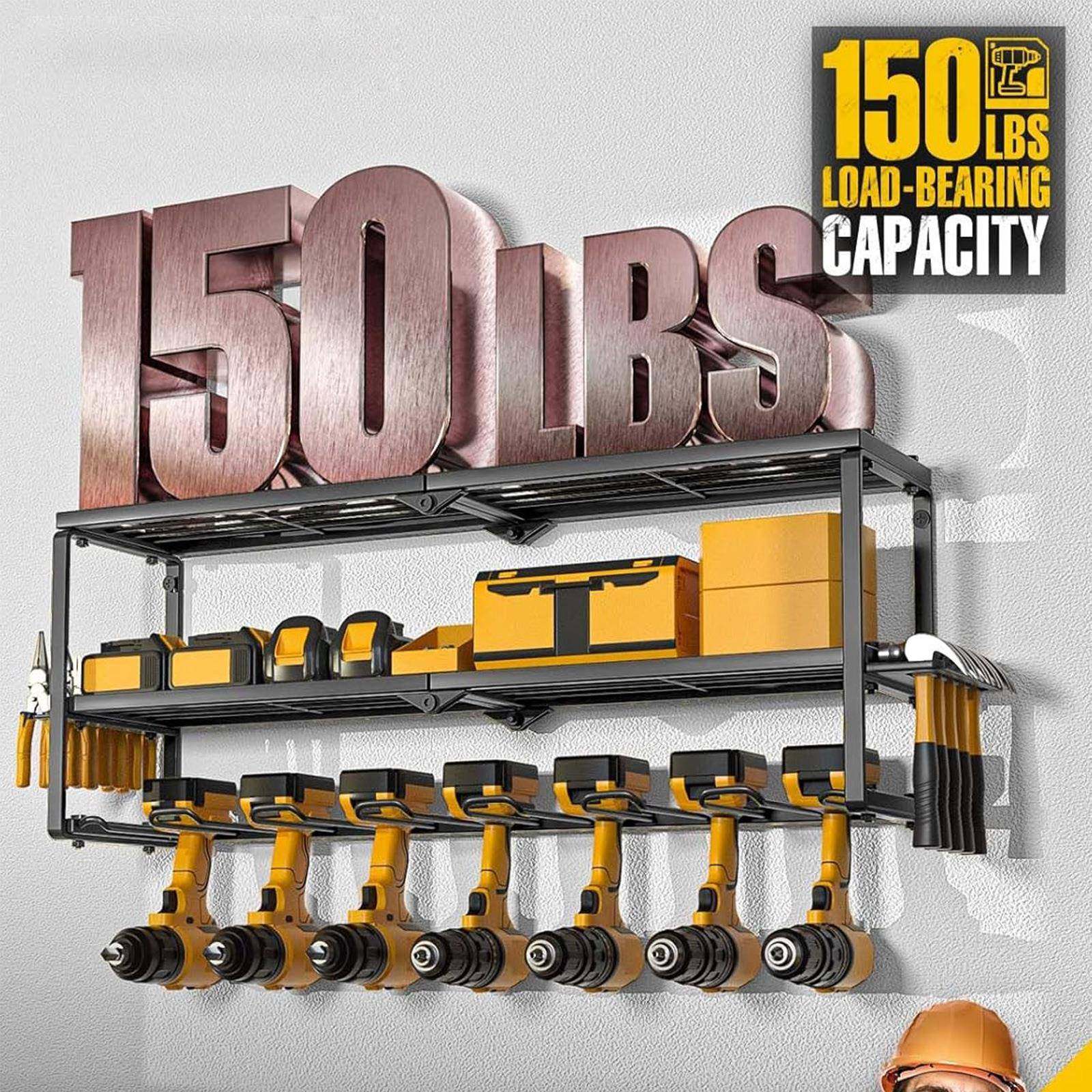 车库电动工架具工架高承重电钻锤子收纳墙钳挂子具整DZGJJ04理置,收纳整理,书桌收纳置物架,淘宝优惠券,粉丝福利购,淘宝优惠卷