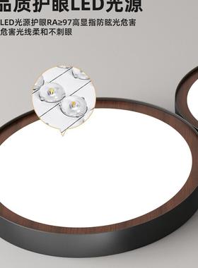 古客厅吸顶胡灯205年2新款新中式桃木63035色大厅主灯具全中屋套